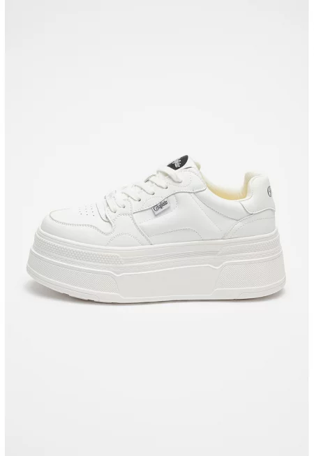 Спортни обувки с лого - Бял