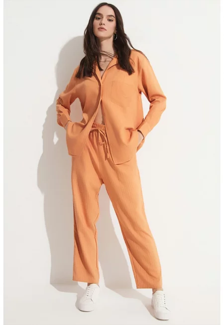 Свободна риза и панталон със стеснен крачол - Персийски портокал