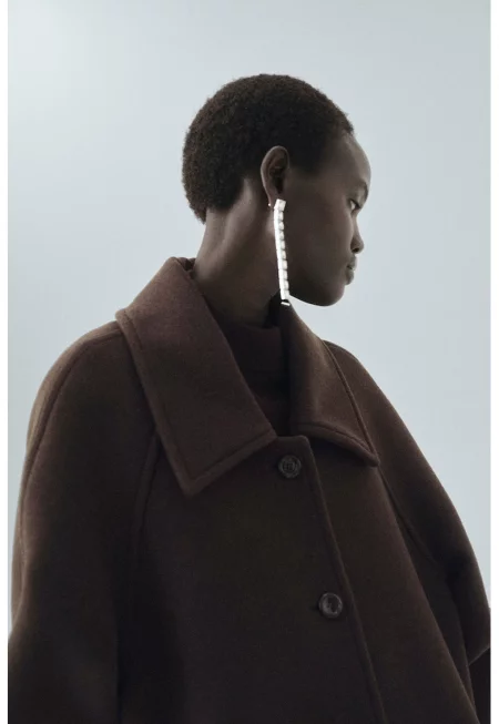 Свободно палто с вълна