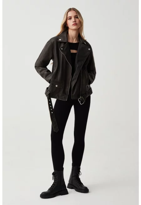 Свободно яке от еко кожа