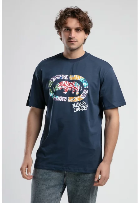 Тениска Kingston с лого - Червен/Бял/Тъмносин