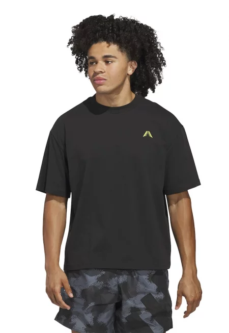 Тениска с памук с овално деколте