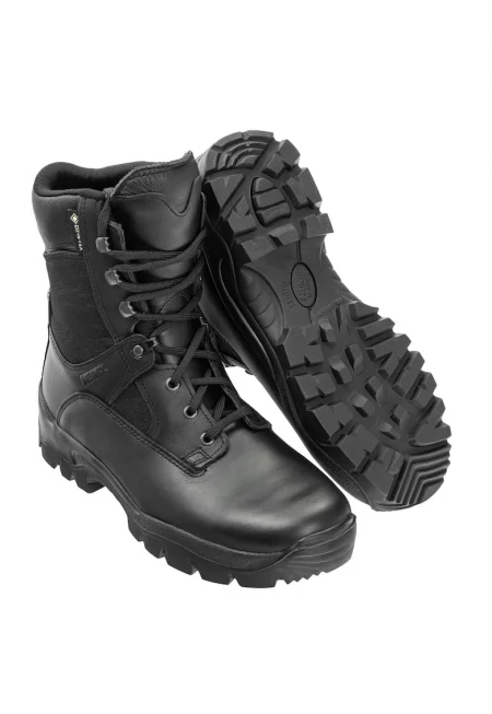 Туристически обувки -  естествена кожа/найлон - черни - Черен