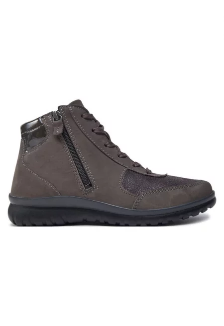 Удобни дамски ботуши - 304472794 - Естествена кожа - Сив - Сив