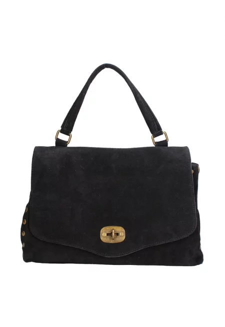 Велурена чанта за рамо Zelia Elite