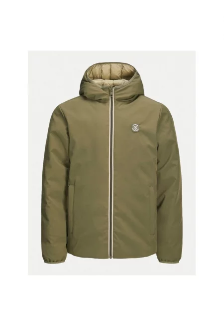 Яке Jack&Jones Junior 12263276 - пухено - зелено - стандартна кройка - полиестер