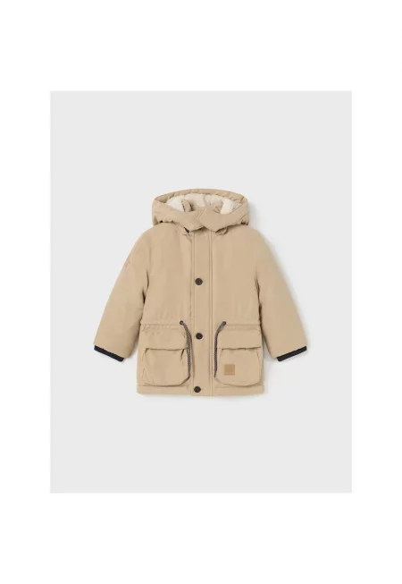 Яке парка за момче -  303270087 - Полиестер - Бежов