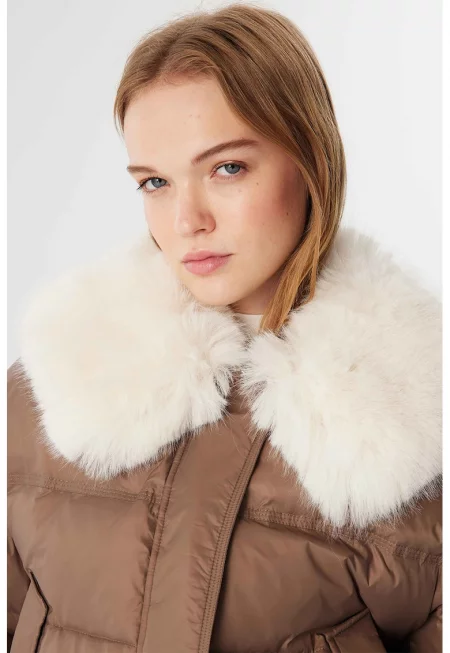 Зимно яке с яка от еко пух