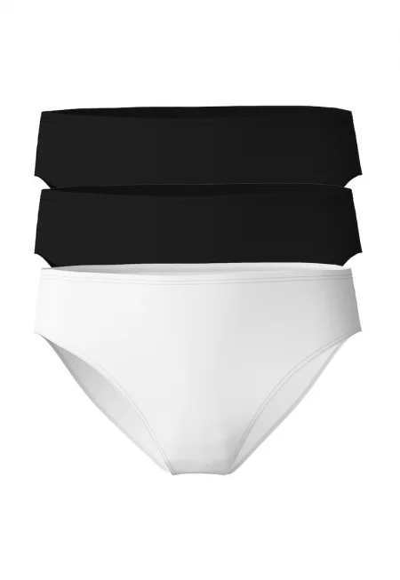 Бикини - 3 чифта - Бял/Черен