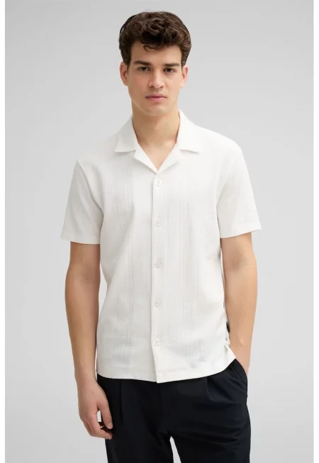 Camasa cu mânecă scurtă - Крем