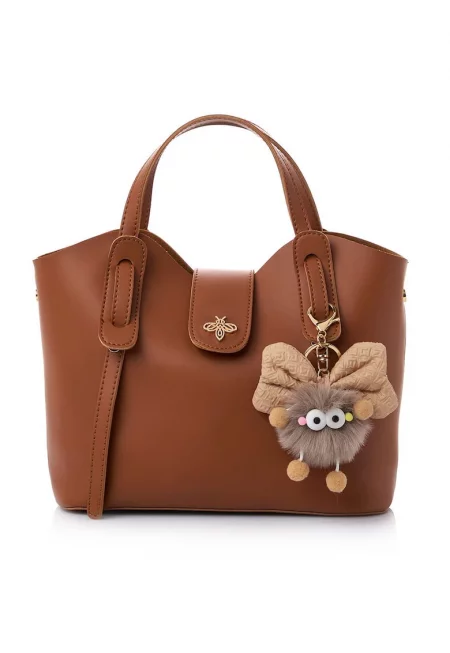 Чанта от екологична кожа с подвижен аксесоар