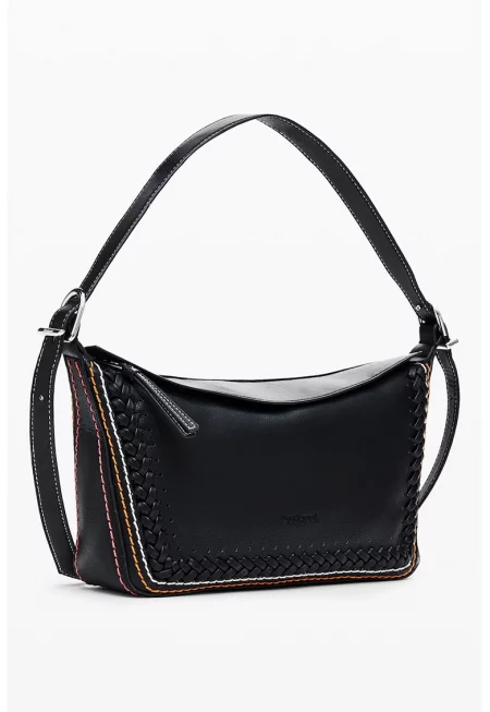 Чанта за рамо от еко кожа с лого