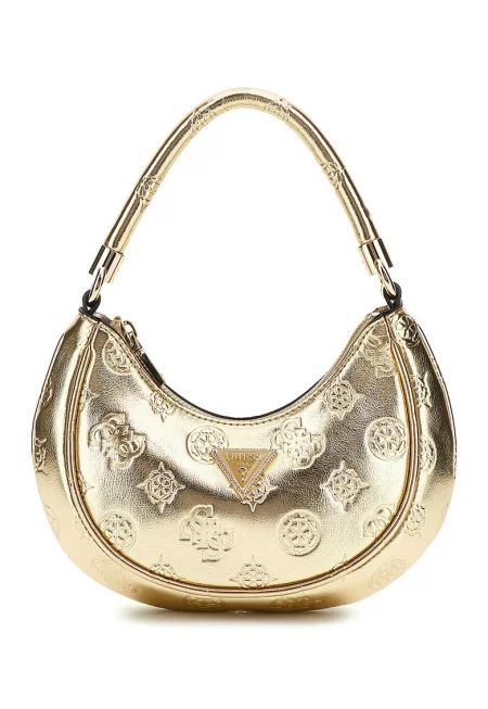 Чанта Zalina с релефно лого - Златист