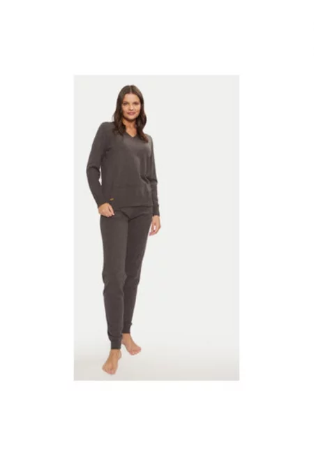 Дамска пижама -  304525247 - Акрил/Полиестер/Вискоза - Сив