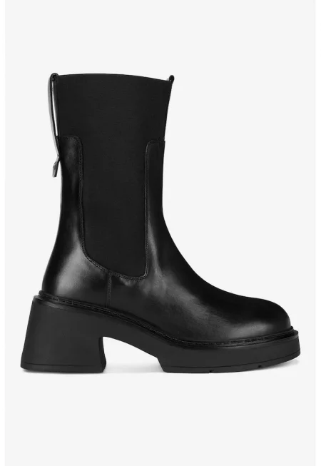 Дамски ботуши  5905588814399 - Естествена кожа - - Черен