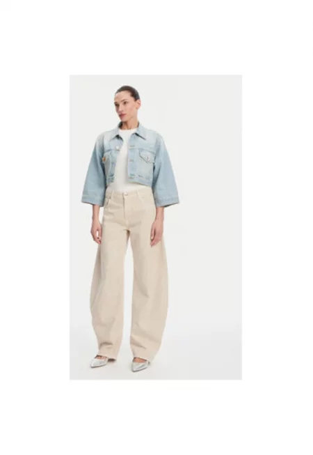 Дамско дънково яке  DD5097 - Памук - Светлосин - Светлосин