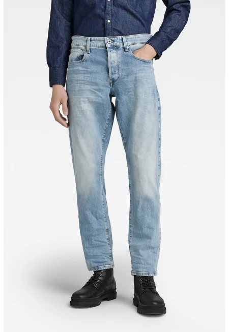 Дънки 3301 със захабен ефект - Прашно синьо