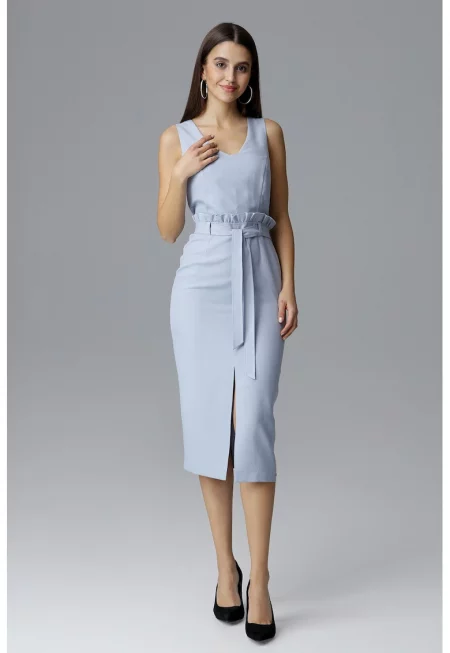 Елегантна синя рокля