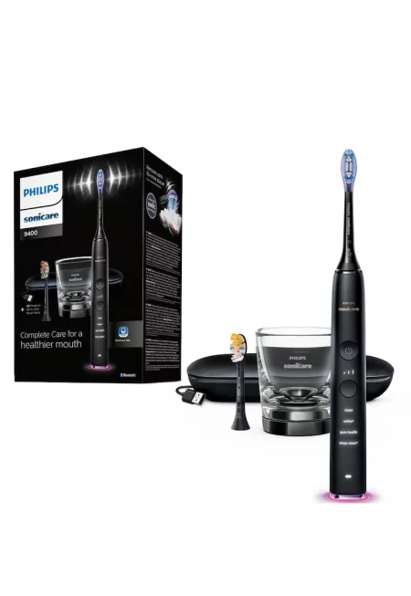 Електрическа звукова четка за зъби  DiamondClean 9000 HX9917/89 - 62000 движения/минута - 4 режима на почистване - 3 нива на интензитет - сензор за налягане ...