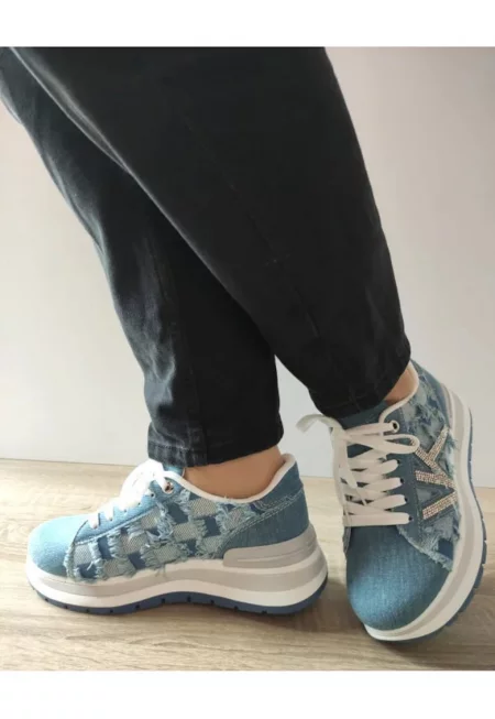 Ежедневни дамски обувки  Wsc250517-21 Jeans - сини