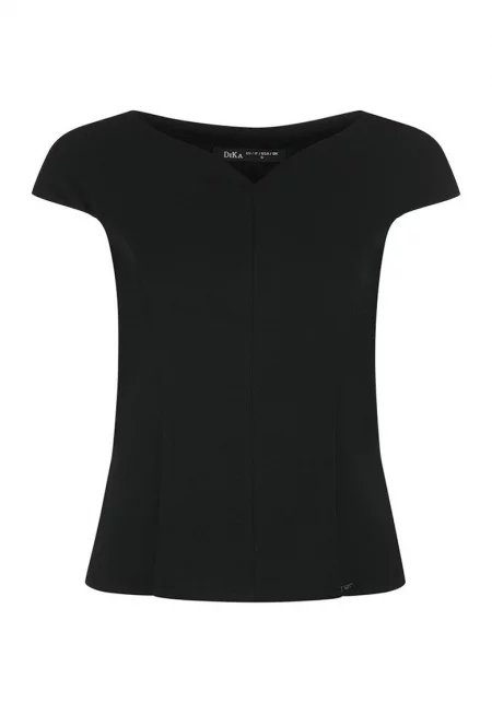 Fitted Vlouse With V Neck