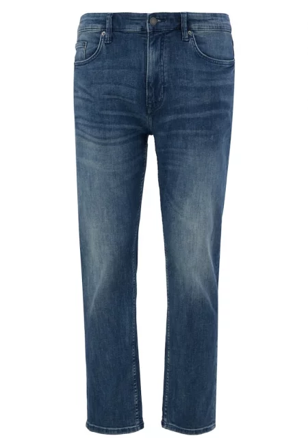 Голям размер мъжки дънки Casby със средна талия и права кройка - сини