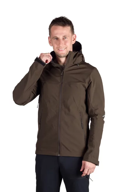 Хайкинг яке Antoni с отделяща се качулка - Тъмнокафяв