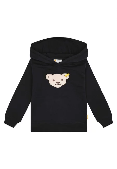 Худи с бродерия - Тъмносин