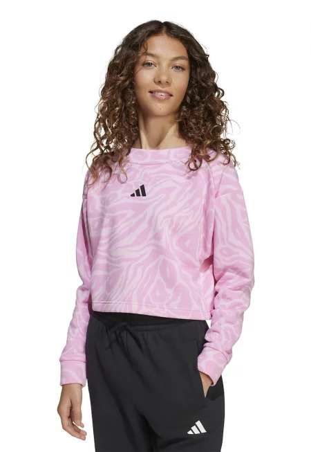 Къса блуза с принт