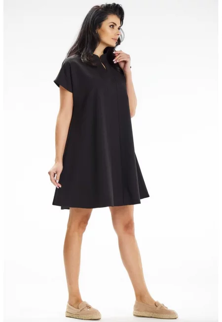 Къса рокля с къс ръкав A635