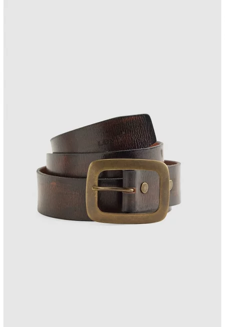 Кожен колан с метална тока