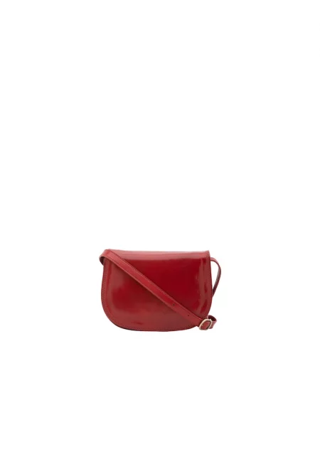 Кожена чанта - Червен