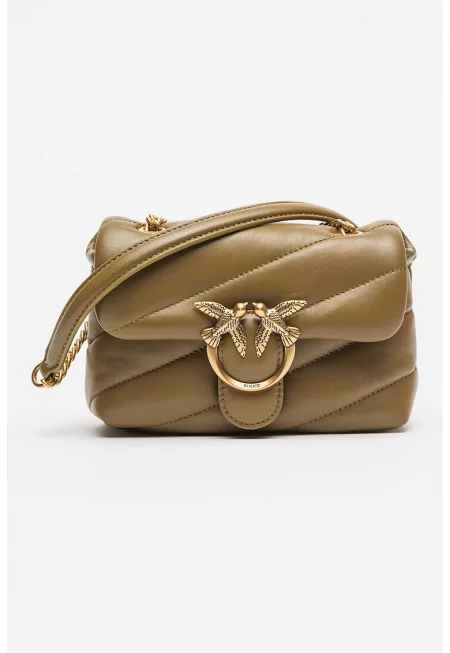 Кожена crossbody чанта - Love Puff.