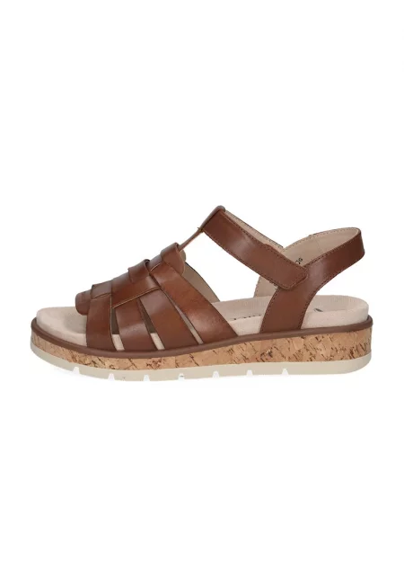 Кожени сандали - Канелено кафяво