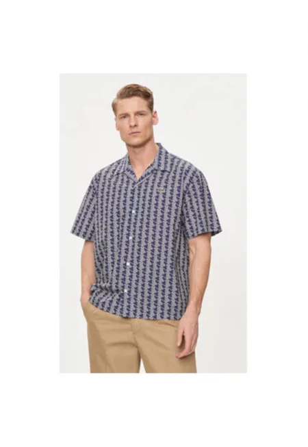 Мъжка риза  303717841 - Памук/Лиосел - Кафява - Кафяв