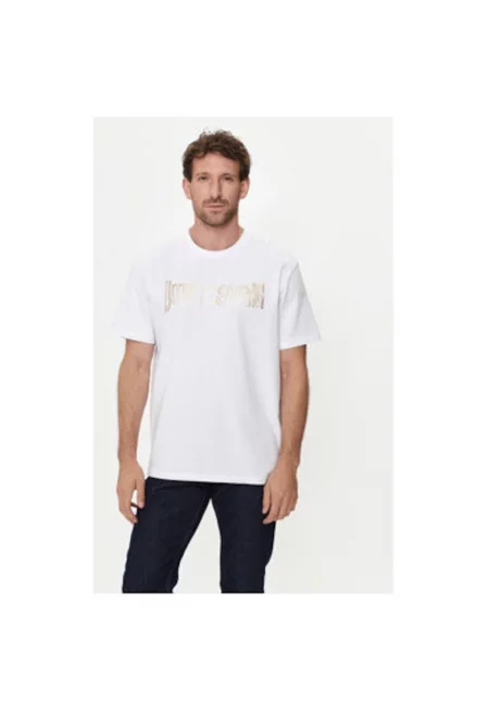 Мъжка тениска -  303694609 - Памук - Бяла - Бял