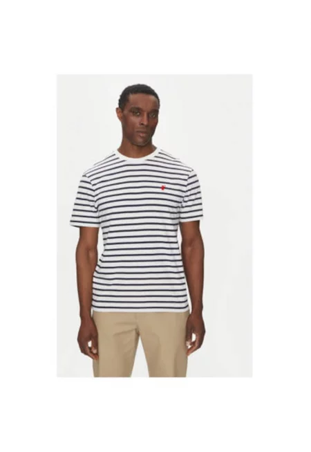 Мъжка тениска  DT1743M-BESY20 - органичен памук - тъмносиня - Тъмносин