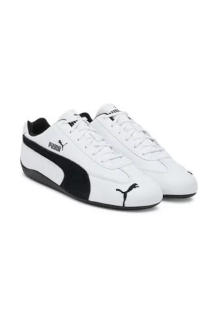 Мъжки кецове -  естествена кожа - бял/черен