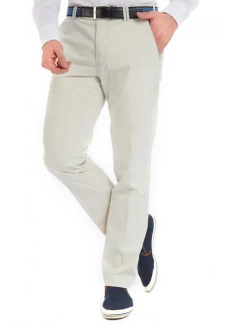 Мъжки панталон  Bonn 5420 бял