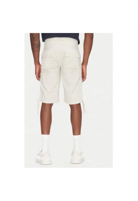 Мъжки шорти  памук - екрю - Екрю