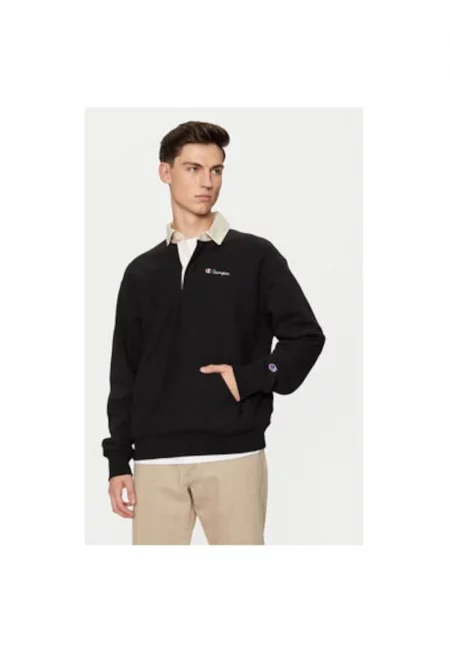 Мъжки суитшърт -  304700552 - Памук - Черен - Черен