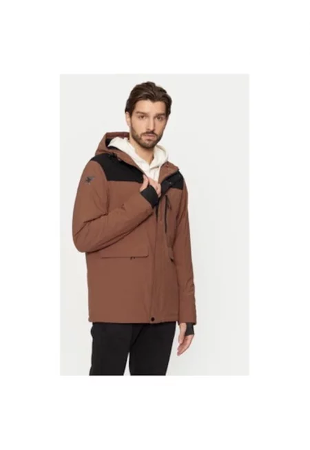 Мъжко яке -  304176609 - Полиестер - Кафяв - Кафяв