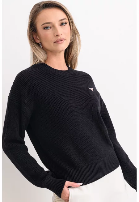 Памучен пуловер с лого