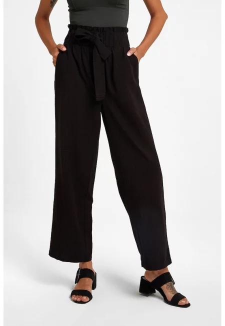 Панталон с джобове - Черен