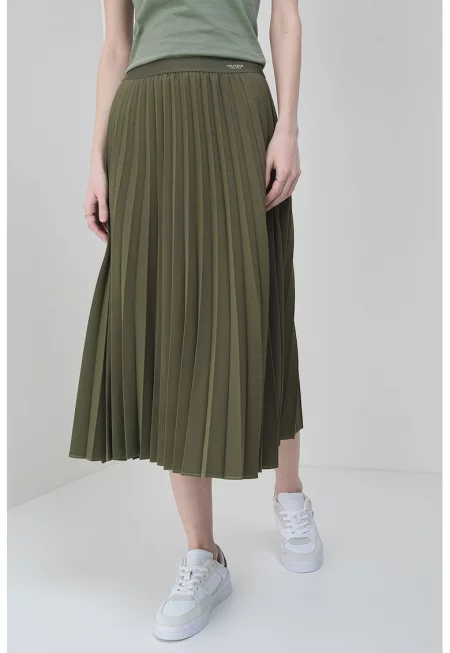 Плисирана миди пола