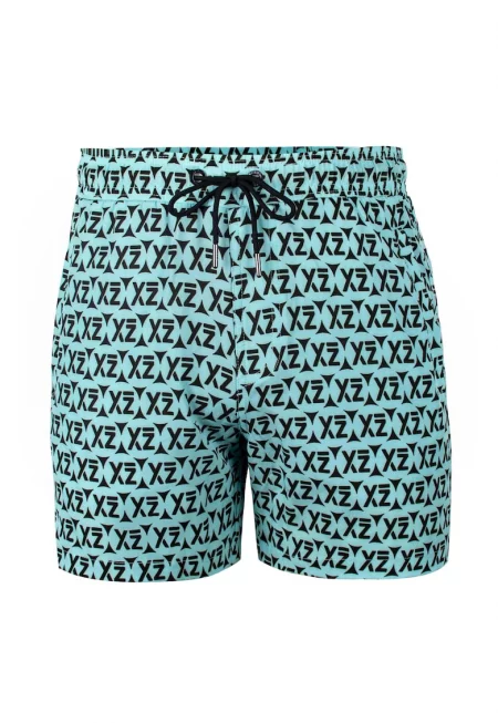 Плувни шорти Sea Shey 28985 с лого - Тюркоаз