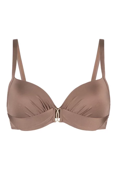 Подплатено горнище на бански - Кафяв