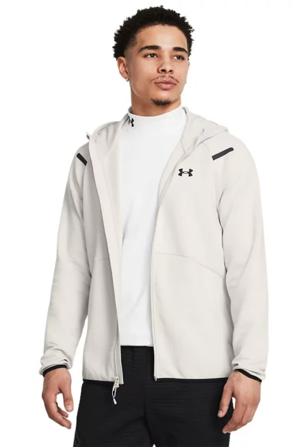 Поларено худи Unstoppable - Мръснобял