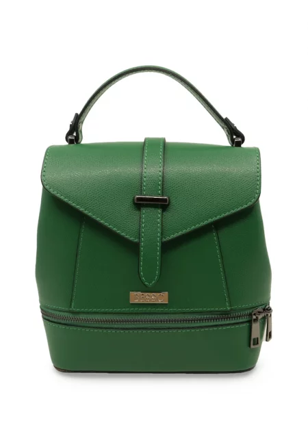 Раница от естествена кожа Dinamica Urbana - Зелен