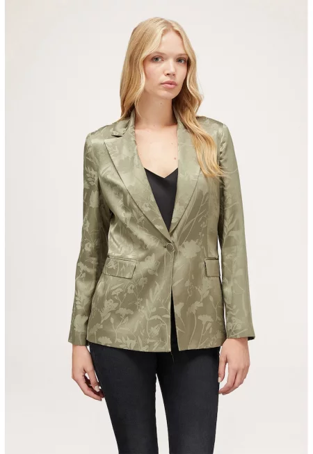 Сако с раздвоен ревер - Зелени аспержи